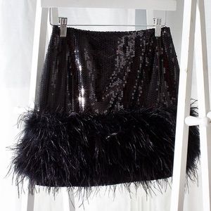 Nadine Merabi Roxy Sequin Skirt